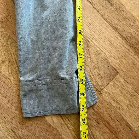 Ambig Mens Blue Long Sleeve Button Down Front Size Medium Cotton Blend Classic - Picture 7 of 9